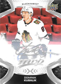 Dominik Kubalik #197 Chicago Blackhawks | 2021-22 Upper Deck MVP Silver Script
