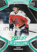 Zach Werenski #198 Columbus Blue Jackets | 2021-22 Upper Deck MVP Ice Battles