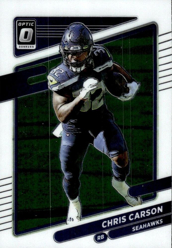 Chris Carson #198 Seattle Seahawks | 2021 Donruss Optic | NFL Football