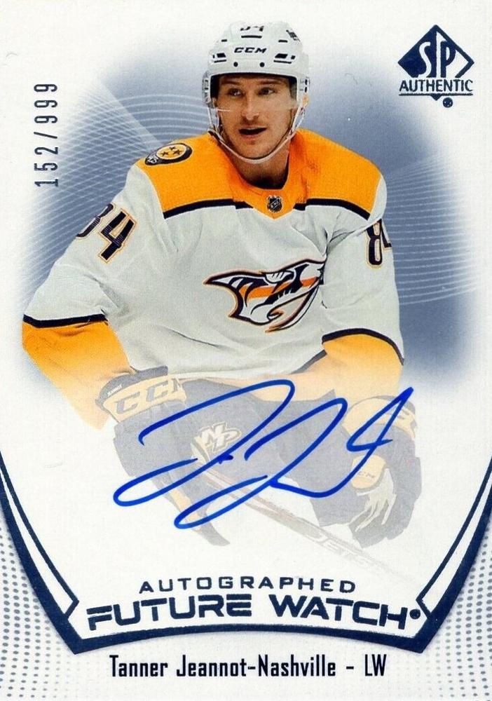 Tanner Jeannot #198 Nashville Predators | 2021-22 SP Authentic
