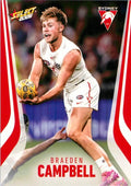 Braeden Campbell #198 Sydney Swans | 2026 Select AFL Footy Stars