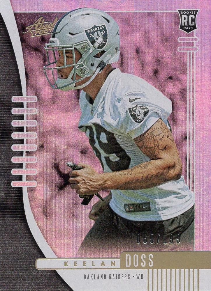 Keelan Doss #199 Oakland Raiders | 2019 Panini Absolute |  | NFL Football