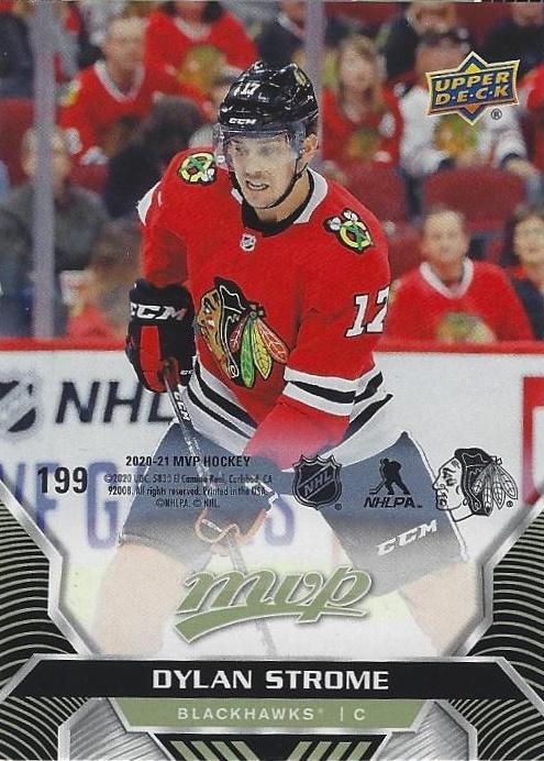 Dylan Strome #199 Chicago Blackhawks | 2020-21 Upper Deck MVP Puzzle Backs