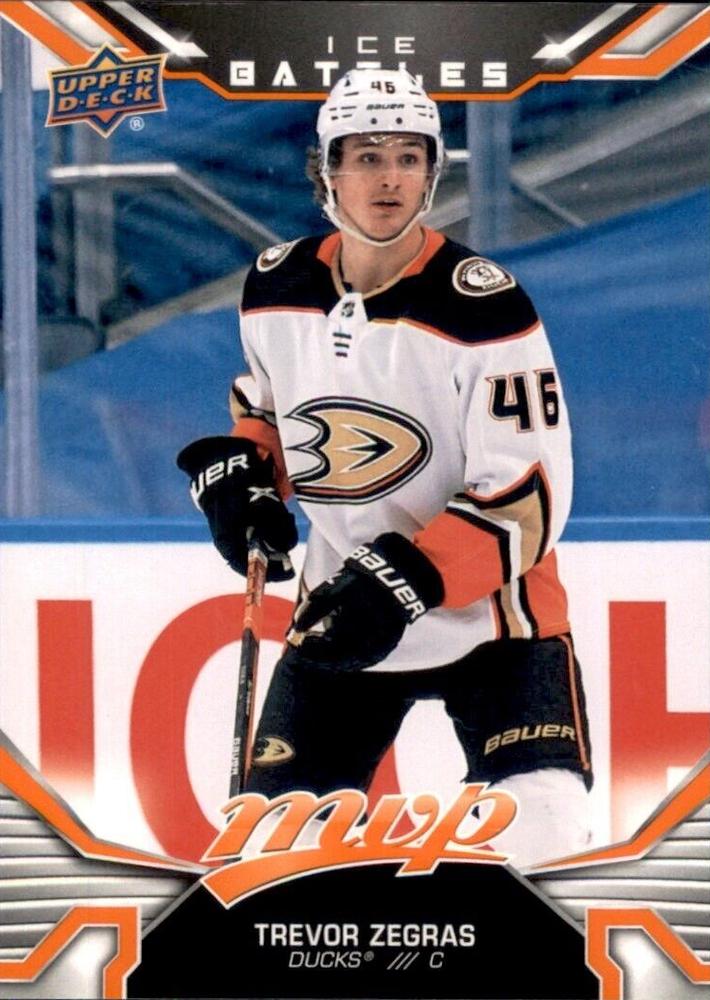 Trevor Zegras #199 Anaheim Ducks | 2022-23 Upper Deck MVP Ice Battles