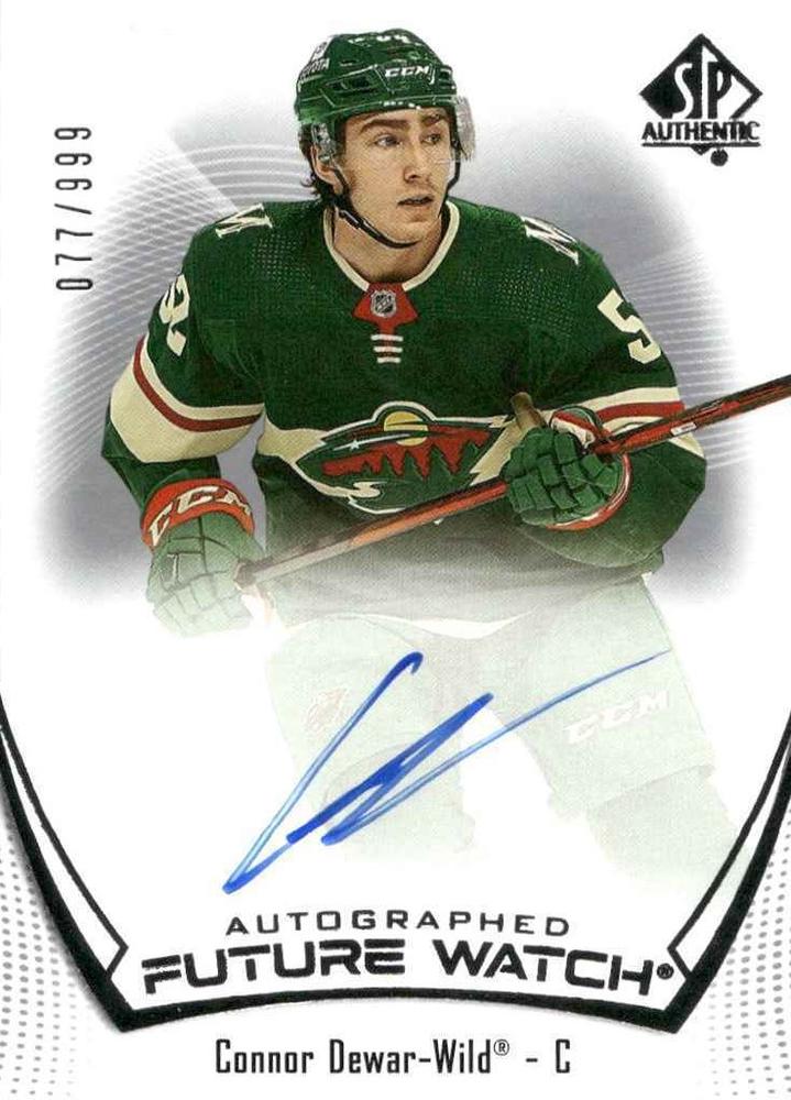 Connor Dewar #199 Minnesota Wild | 2021-22 SP Authentic