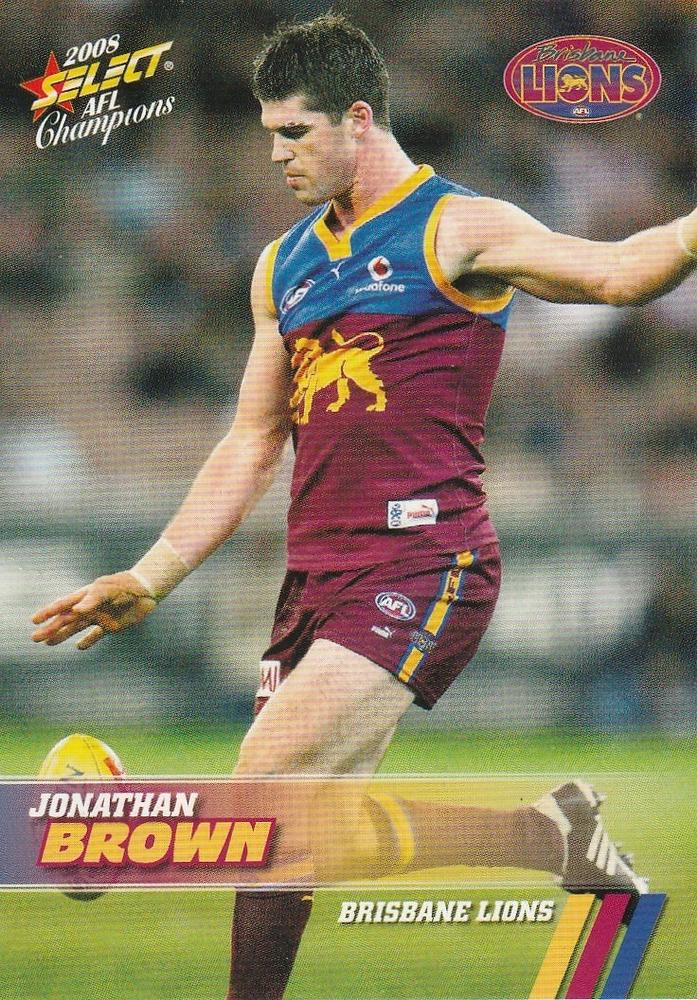 Jonathan Brown #19 Brisbane Lions | 2008 Select AFL Champions