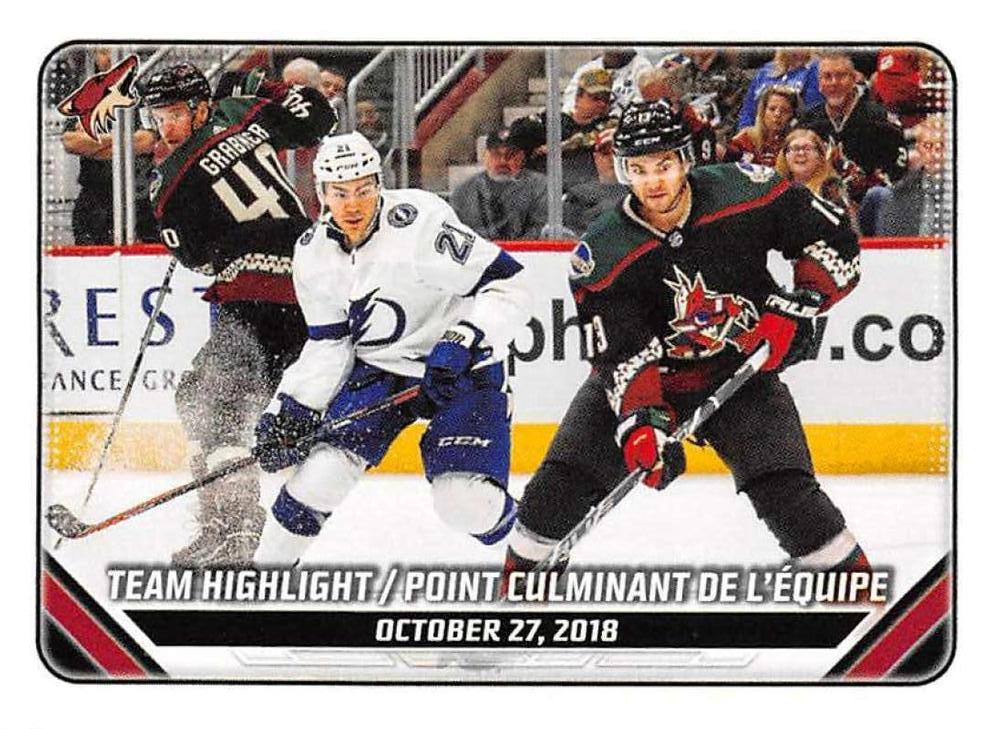 2018/19 Team Highlight #19 | 2019-20 Topps NHL Sticker Collection