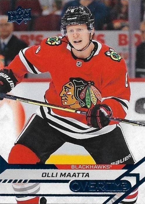 Olli Maatta #19 Chicago Blackhawks | 2020-21 Upper Deck Overtime Blue Foil