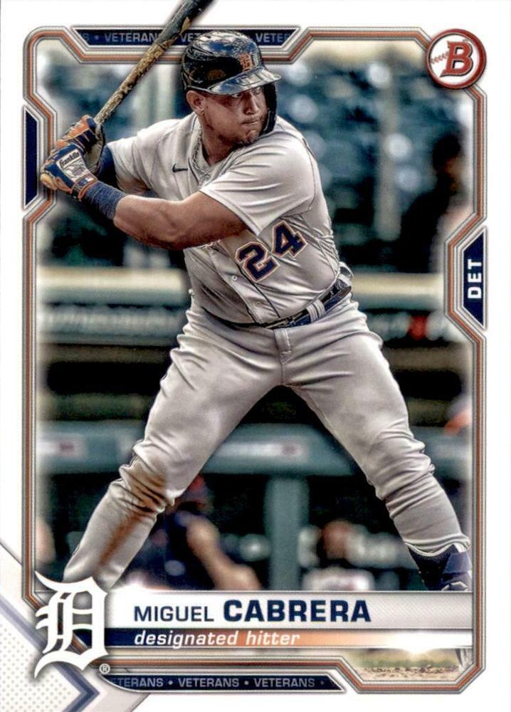 Miguel Cabrera #19 Detroit Tigers | 2021 Bowman