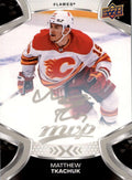 Matthew Tkachuk #19 Calgary Flames | 2021-22 Upper Deck MVP Silver Script