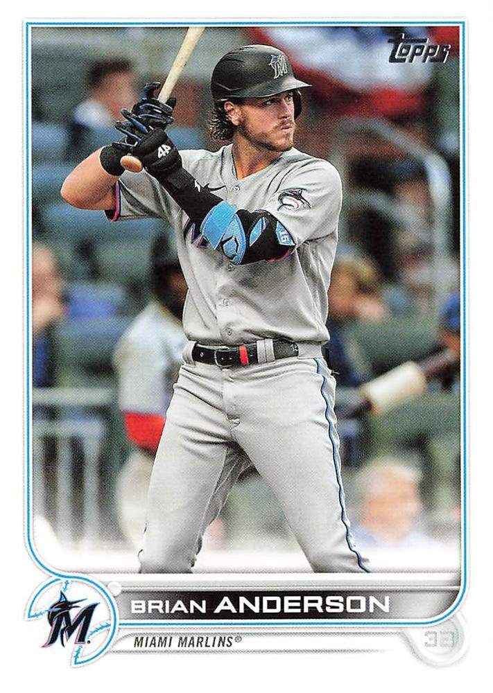 Brian Anderson #19 Miami Marlins | 2022 Topps
