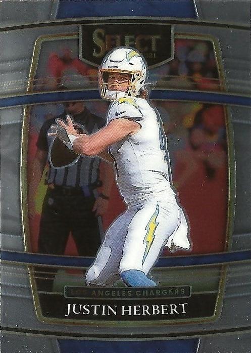 Justin Herbert #19 Los Angeles Chargers | 2021 Panini Select |  | NFL Football