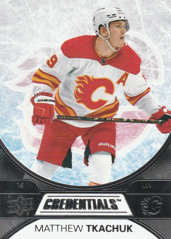 Matthew Tkachuk #19 Calgary Flames | 2021-22 Upper Deck Credentials