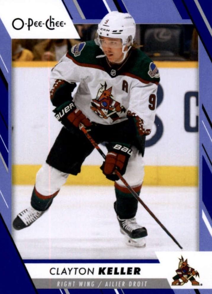 Clayton Keller #19 Arizona Coyotes | 2023-24 O-Pee-Chee Blue Border