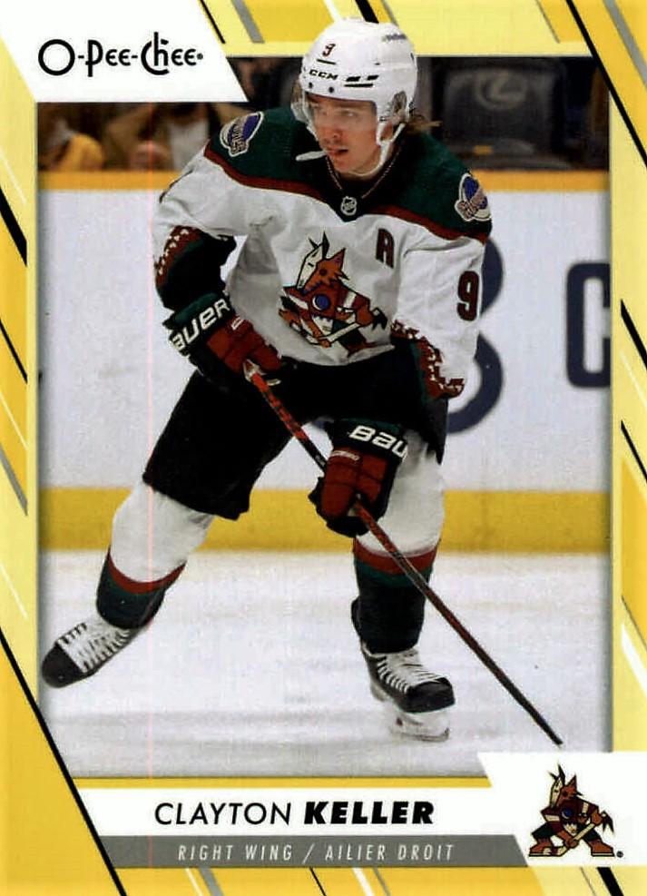 Clayton Keller #19 Arizona Coyotes | 2023-24 O-Pee-Chee Yellow Border