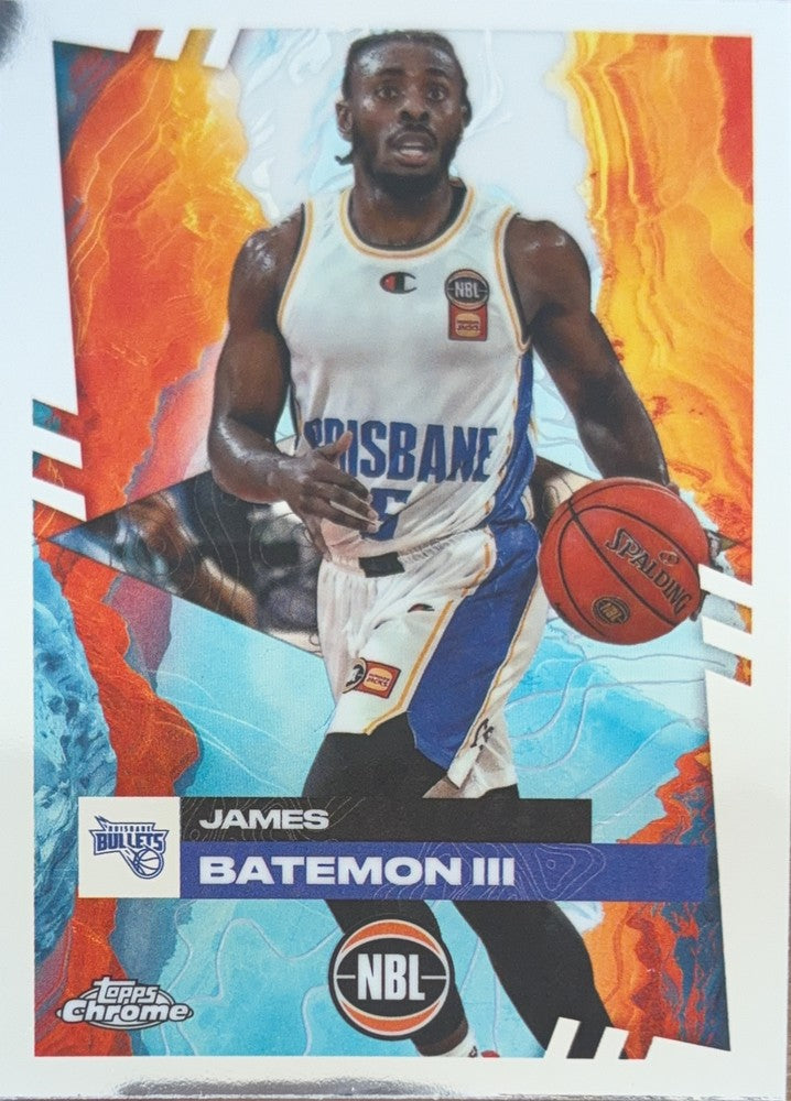 James Batemon III #19 Brisbane Bullets | 2024-25 Topps Chrome NBL (front)