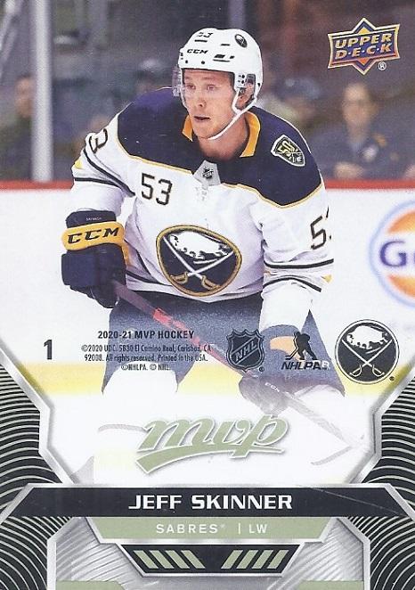 Jeff Skinner #1 Buffalo Sabres | 2020-21 Upper Deck MVP Puzzle Backs