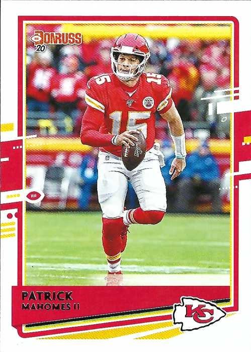 Patrick Mahomes II #1 Kansas City Chiefs (Red jersey) | 2020 Panini Donruss | NFL Football