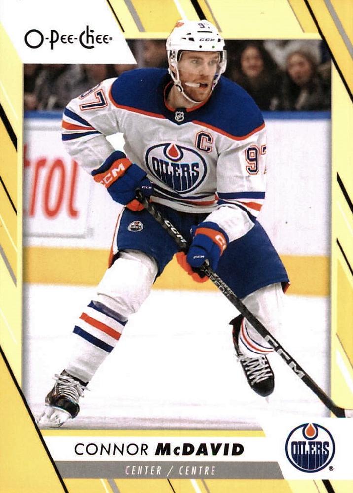 Connor McDavid #1 Edmonton Oilers | 2023-24 O-Pee-Chee Yellow Border