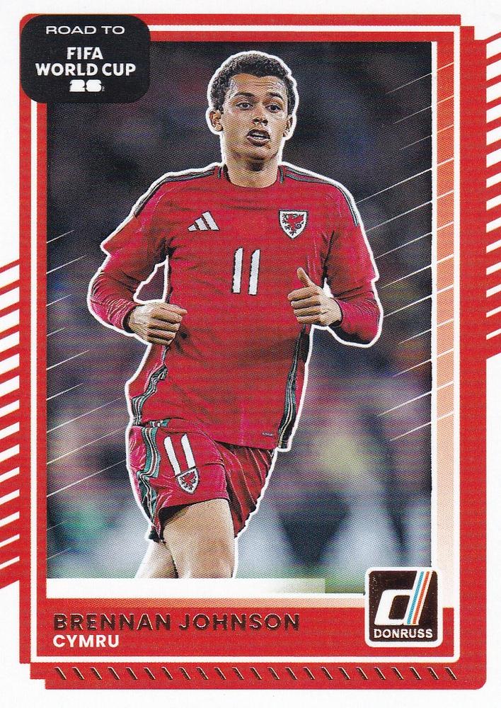 Brennan Johnson #1 Wales | 2025-26 Donruss Road to FIFA World Cup