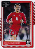 Brennan Johnson #1 Wales | 2025-26 Donruss Road to FIFA World Cup Optic Parallel