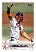 Ronald Acuña Jr. #200 Atlanta Braves (Sunglasses, finger horns) | 2022 Topps