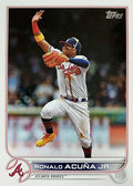 Ronald Acuña Jr. #200 Atlanta Braves (Leaping high-five) | 2022 Topps