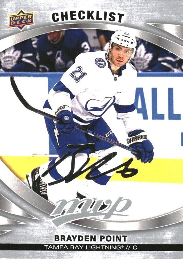 Brayden Point #200 Tampa Bay Lightning | 2023-24 Upper Deck MVP Silver Script