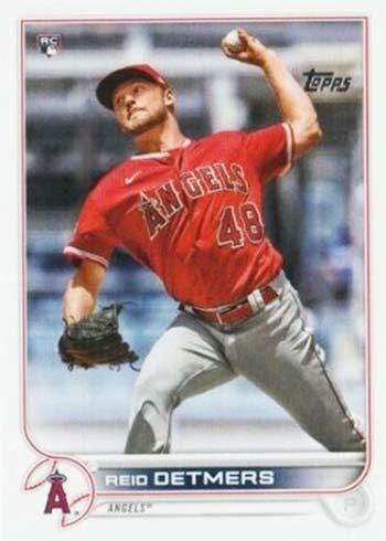 Reid Detmers #201 Los Angeles Angels (Red jersey) | 2022 Topps
