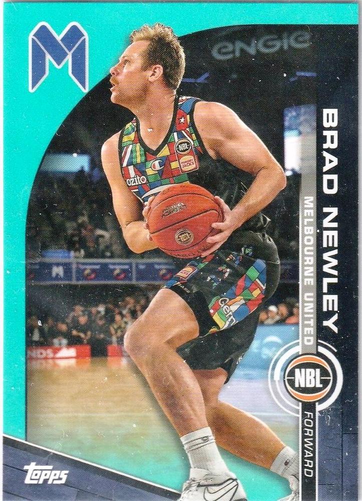 Brad Newley #43 Melbourne United | 2023-24 Topps NBL - Aqua Parallel