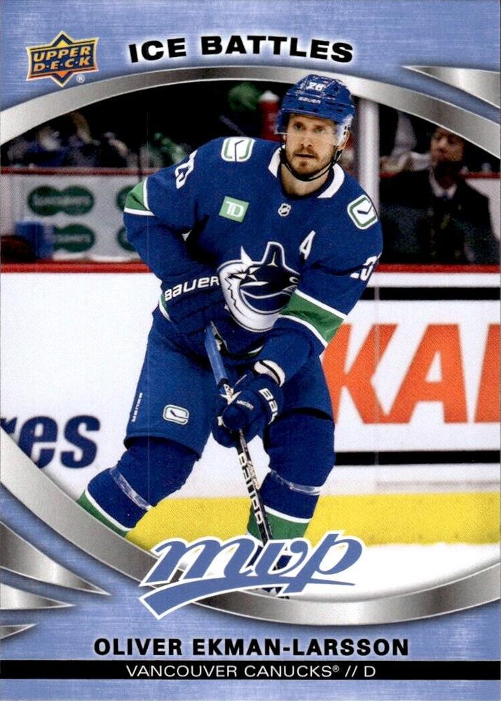 Oliver Ekman-Larsson #128 Vancouver Canucks | 2023-24 Upper Deck MVP Ice Battles