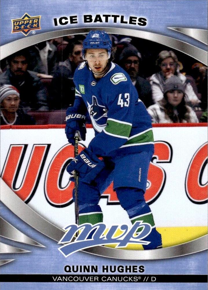 Quinn Hughes #129 Vancouver Canucks | 2023-24 Upper Deck MVP Ice Battles