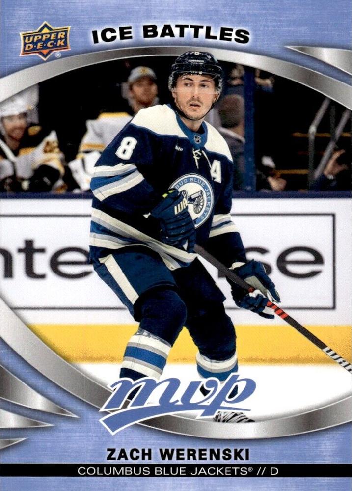 Zach Werenski #141 Columbus Blue Jackets | 2023-24 Upper Deck MVP Ice Battles