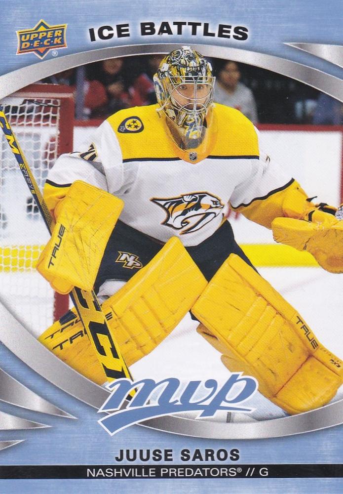 Juuse Saros #181 Nashville Predators | 2023-24 Upper Deck MVP Ice Battles