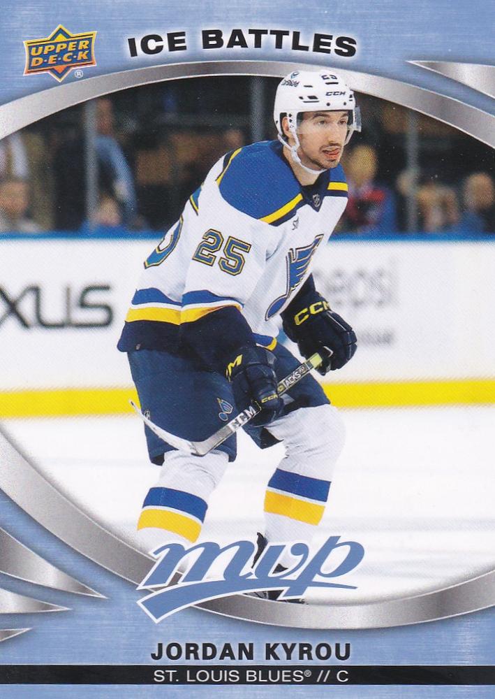 Jordan Kyrou #193 St. Louis Blues | 2023-24 Upper Deck MVP Ice Battles