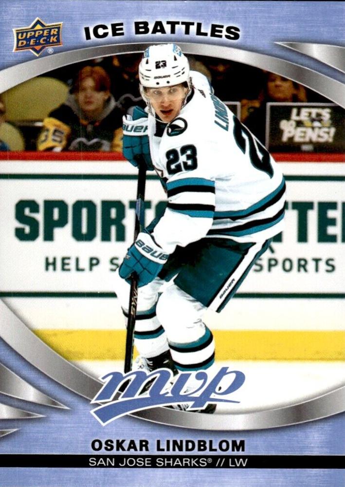 Oskar Lindblom #217 San Jose Sharks | 2023-24 Upper Deck MVP Ice Battles