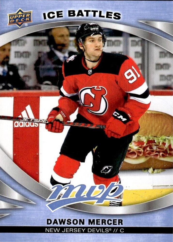 Dawson Mercer #218 New Jersey Devils | 2023-24 Upper Deck MVP Ice Battles