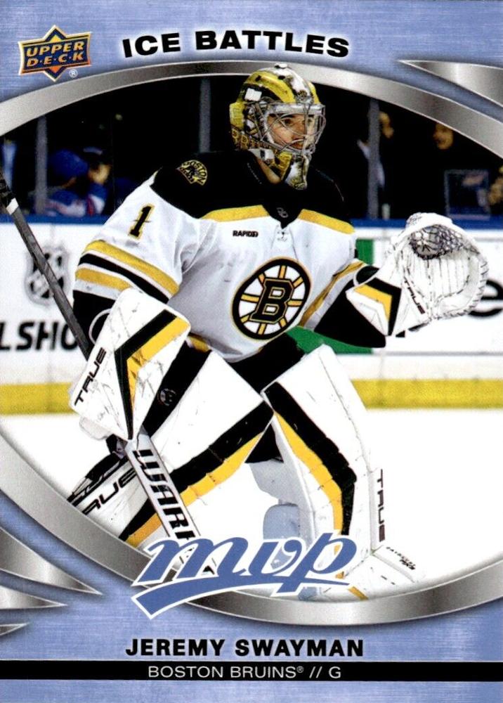 Jeremy Swayman #220 Boston Bruins | 2023-24 Upper Deck MVP Ice Battles