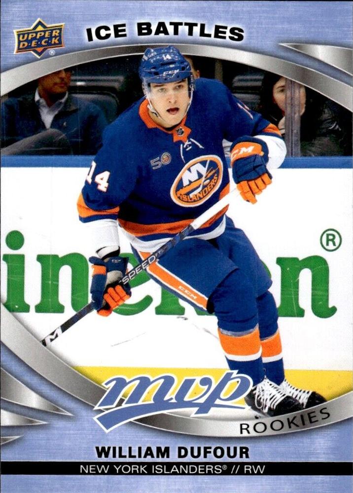 William Dufour Rookie #226 New York Islanders | 2023-24 Upper Deck MVP Ice Battles