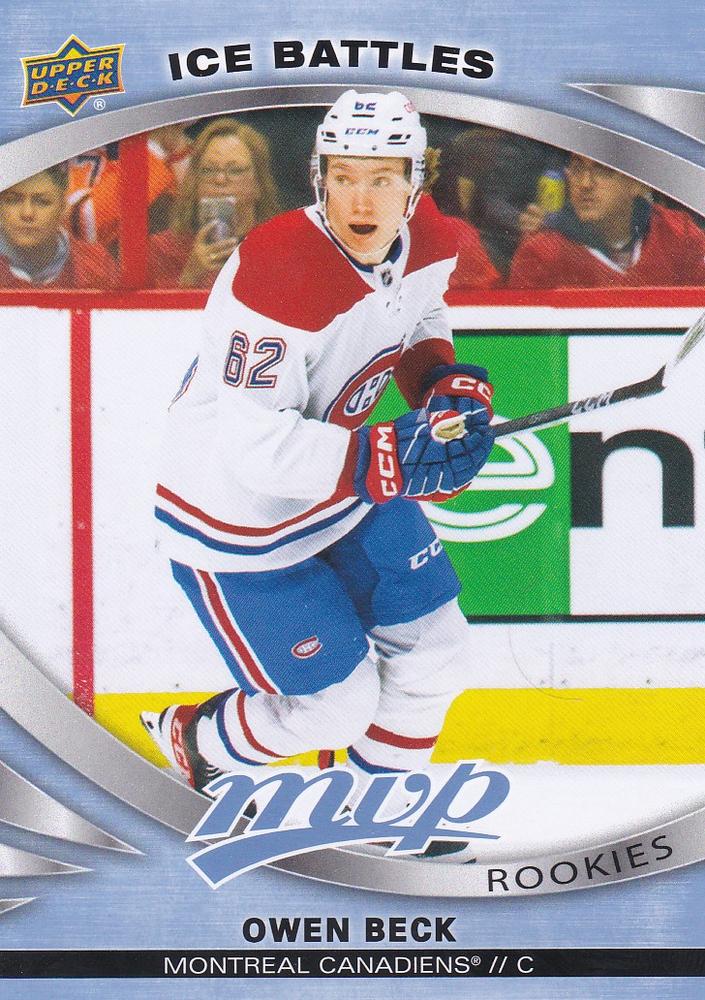Owen Beck Rookie #234 Montreal Canadiens | 2023-24 Upper Deck MVP Ice Battles