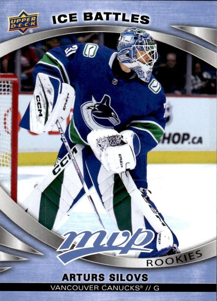 Arturs Silovs Rookie #235 Vancouver Canucks | 2023-24 Upper Deck MVP Ice Battles