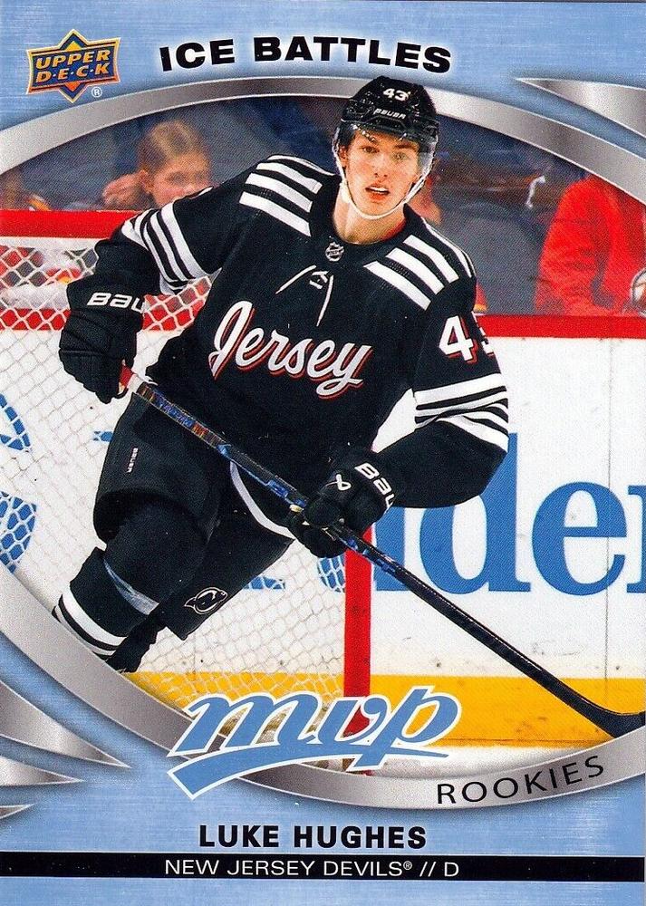 Luke Hughes Rookie #242 New Jersey Devils | 2023-24 Upper Deck MVP Ice Battles
