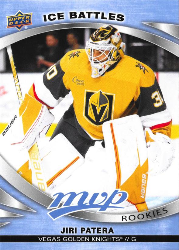 Jiri Patera Rookie #248 Vegas Golden Knights | 2023-24 Upper Deck MVP Ice Battles