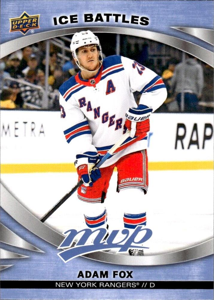 Adam Fox #34 New York Rangers | 2023-24 Upper Deck MVP Ice Battles
