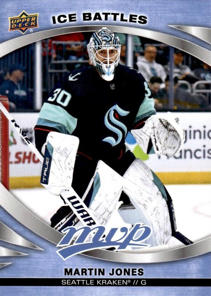 Martin Jones #48 Seattle Kraken | 2023-24 Upper Deck MVP Ice Battles