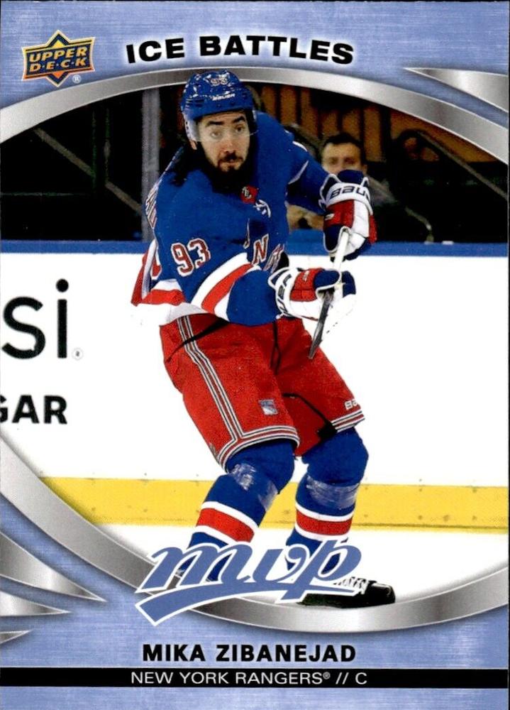 Mika Zibanejad #5 New York Rangers | 2023-24 Upper Deck MVP Ice Battles