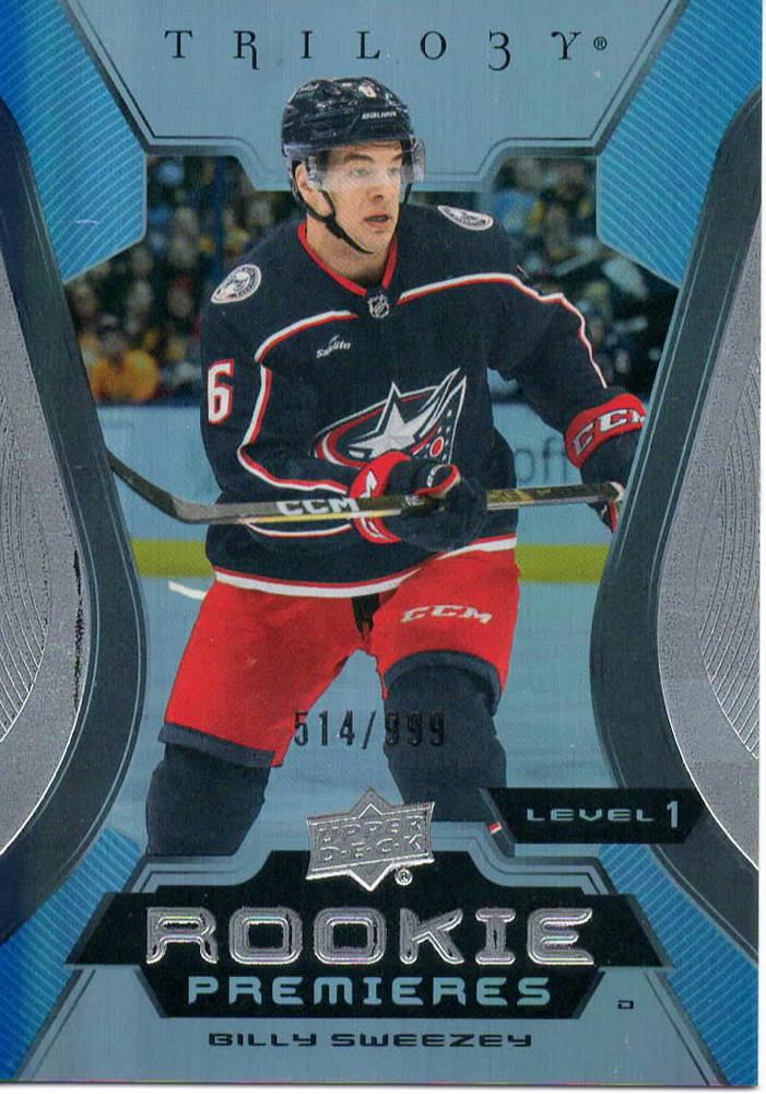 Billy Sweezey #115 Columbus Blue Jackets | 2023-24 Upper Deck Trilogy