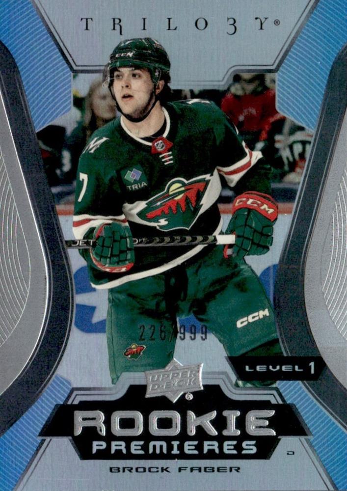 Brock Faber #149 Minnesota Wild | 2023-24 Upper Deck Trilogy