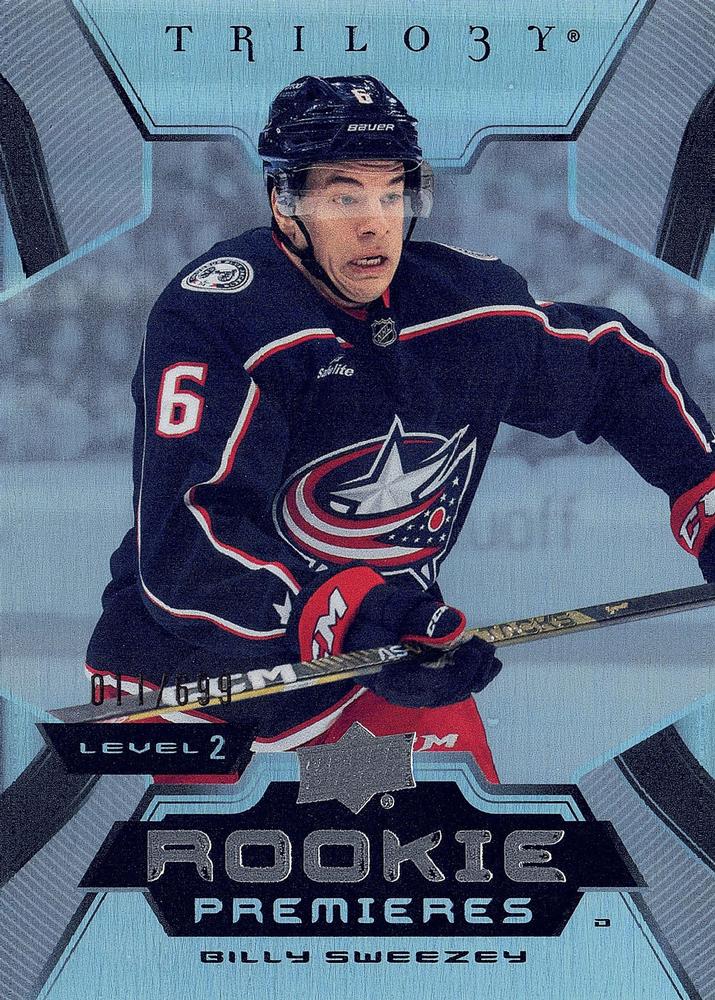 Billy Sweezey #165 Columbus Blue Jackets | 2023-24 Upper Deck Trilogy
