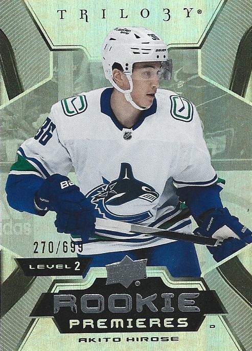 Akito Hirose #167 Vancouver Canucks | 2023-24 Upper Deck Trilogy